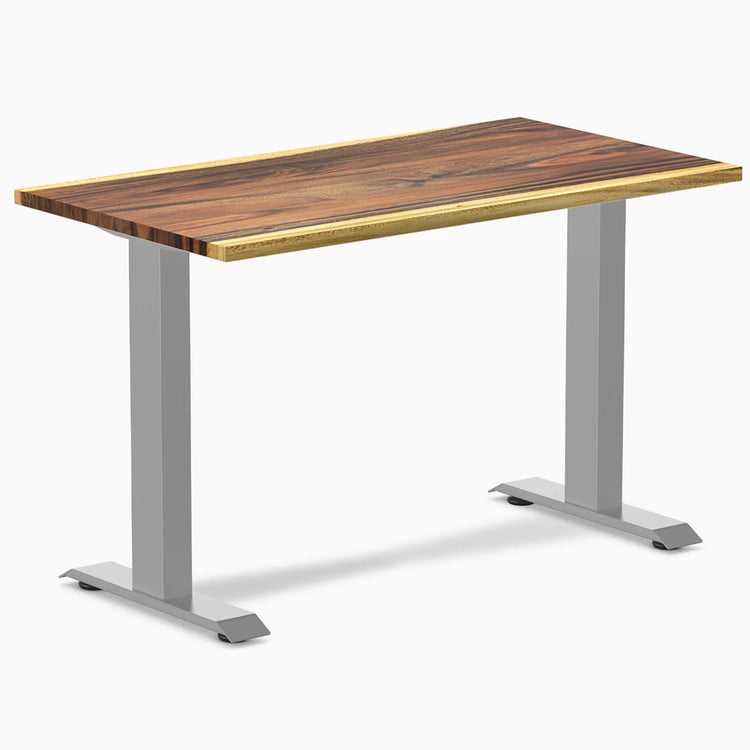 Desky Zero Mini Hardwood Office Desk-Fixed Desks-Desky-Saman-1100x600mm-Grey-Desky® Australia