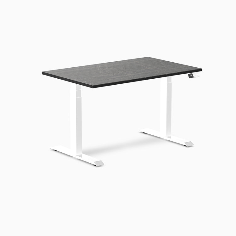 Electric dual bamboo sit stand desk dARK Bamboo - Desky