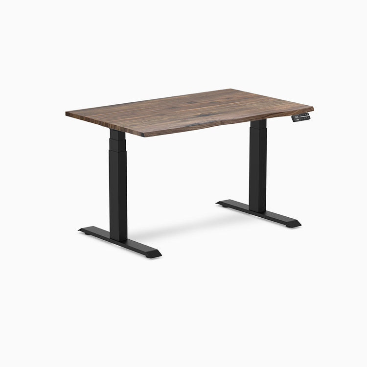 Desky standing desk 1200mm natural walnut hardwood