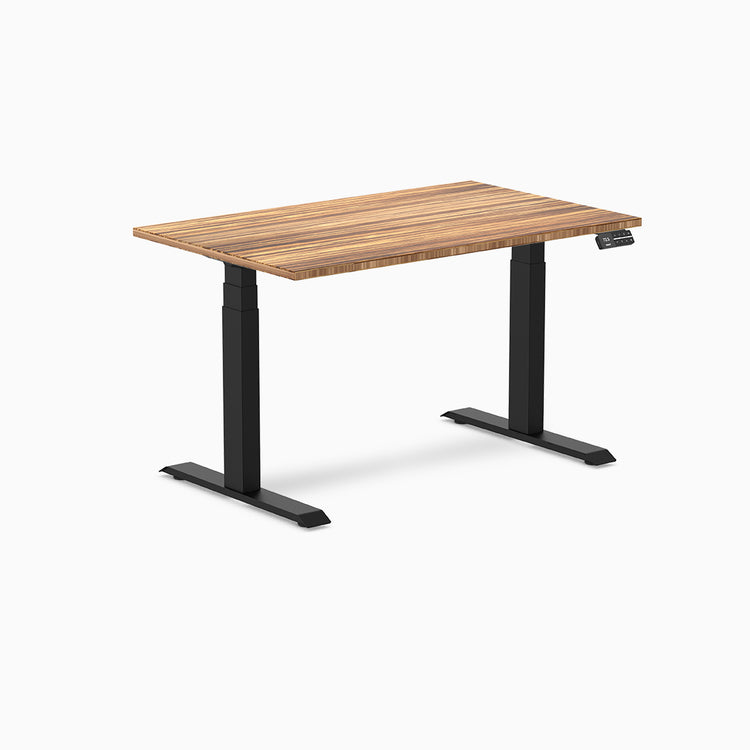 Electric dual bamboo sit stand desk Tiger Bamboo - Desky