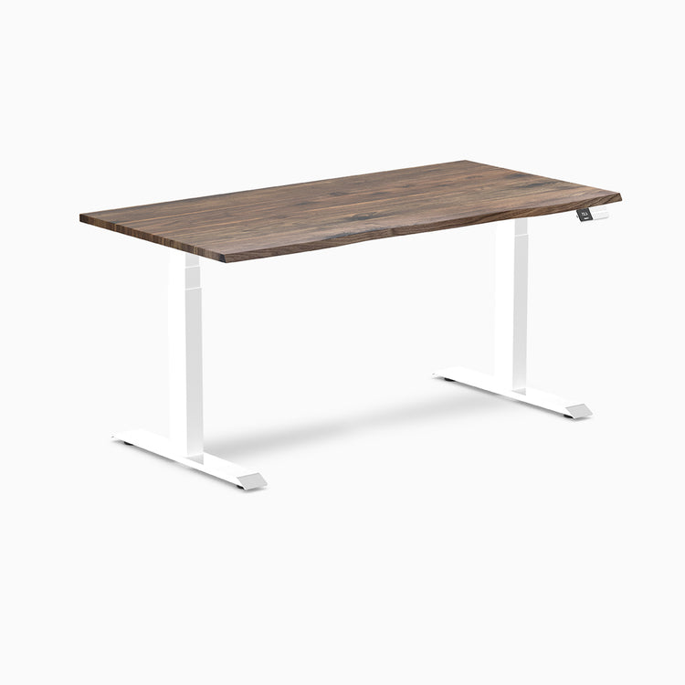 Desky standing desk 1500mm natural walnut hardwood