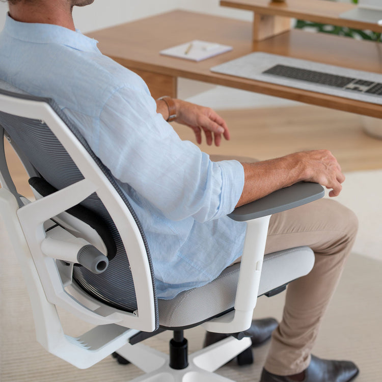 Elite chair adjustable white - Desky