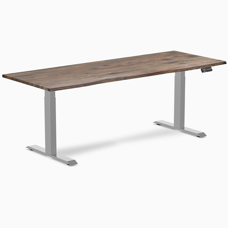 Desky standing desk 2000mm natural walnut hardwood