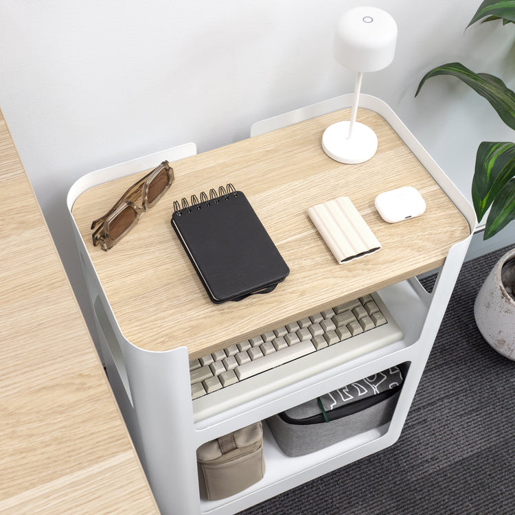 Replacement Minimal Open Mobile Pedestal-Replacement-Desky® Australia-Frame-Black-Desky® Australia