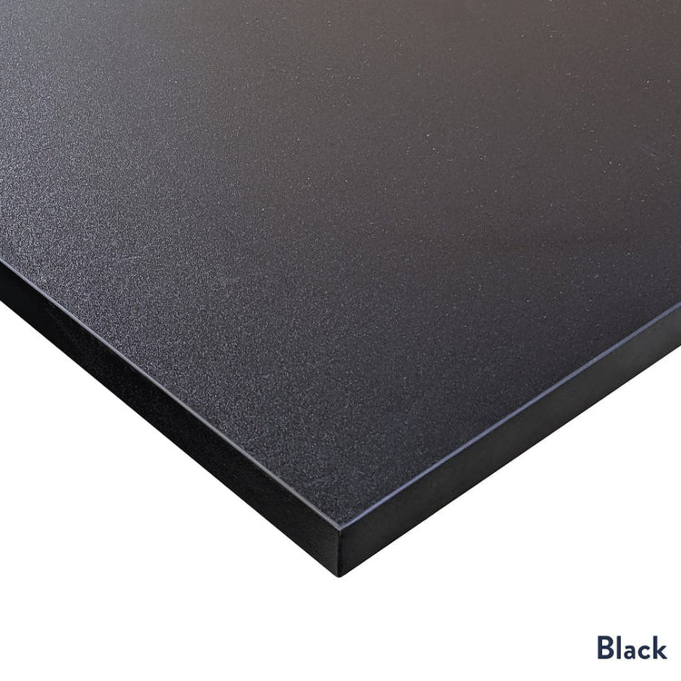 black melamine desktop