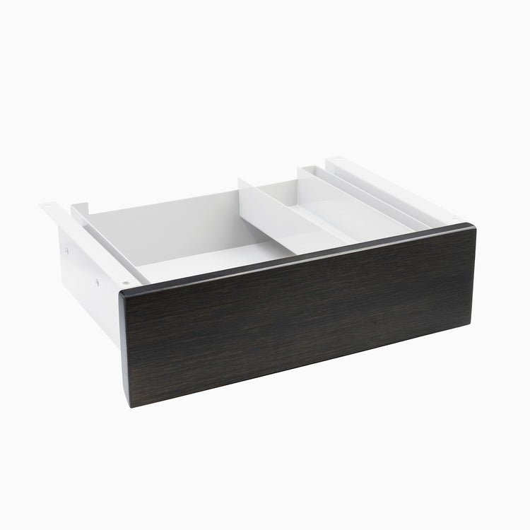 Almost Perfect Desky Minimal Under Desk Drawer - Dark Bamboo White Frame