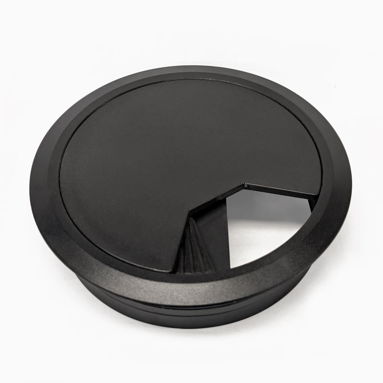 Cable grommet hole with shutters