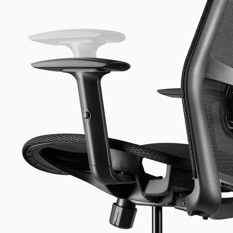 Desky adjustable high back mesh chair armrests