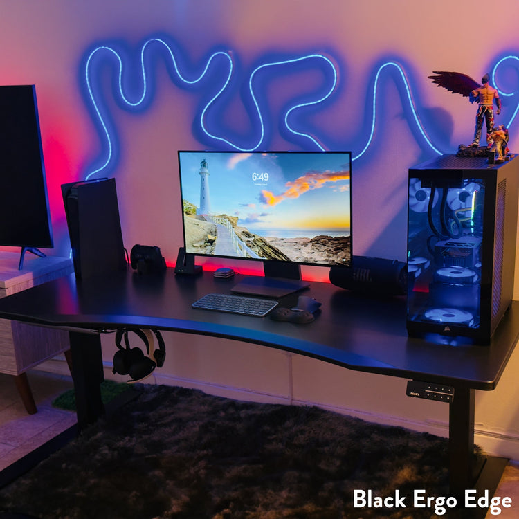 Desky Alpha Dual Sit Stand Gaming Desk-Desky® Australia