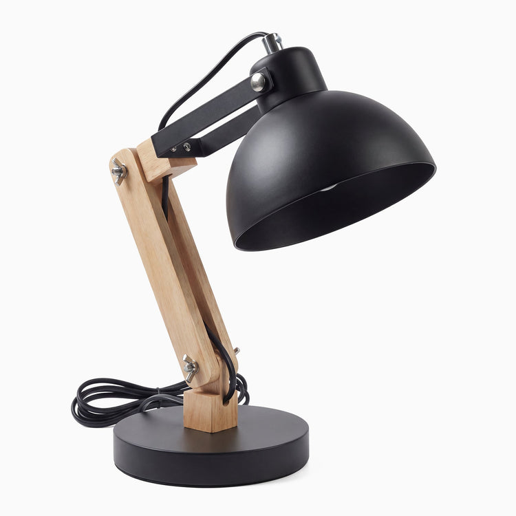 Desky Axis wooden desk lamp plug in