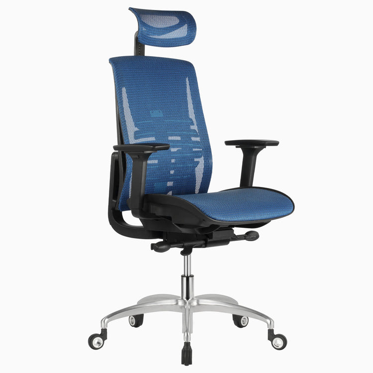 Blue big and tall office chair