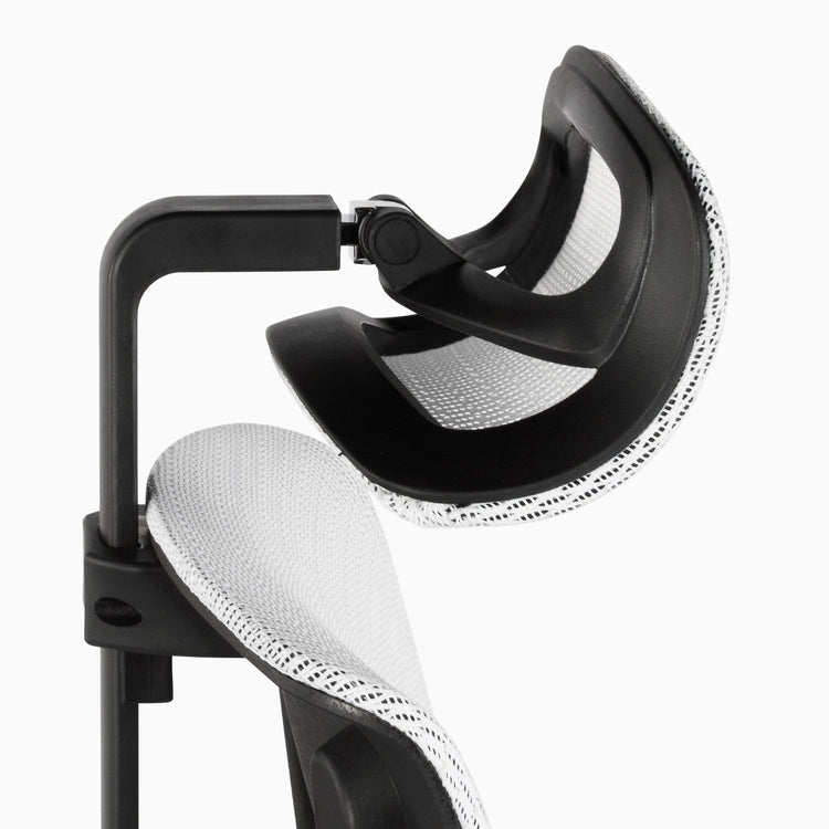 Adjustable headrest tall office chair
