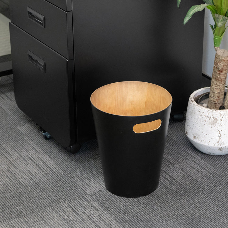 Desky Wooden Rubbish Bin