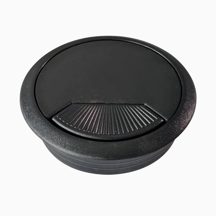 Desk Cable Grommet Hole in black - Desky
