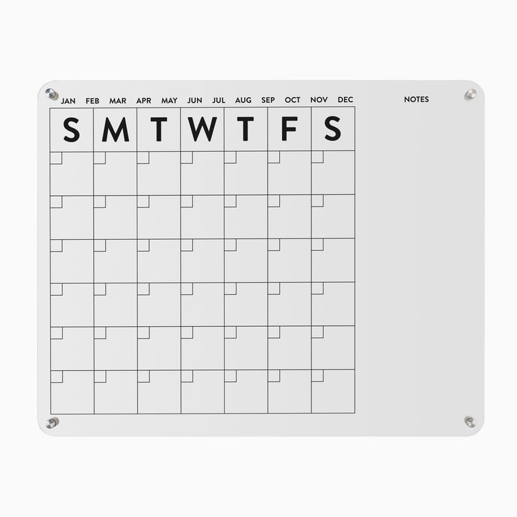 Desky clear wall calendar
