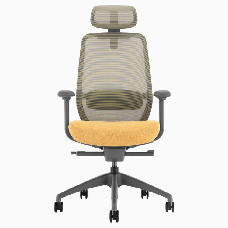 Desky coilflex ergonomic office chair in yellow