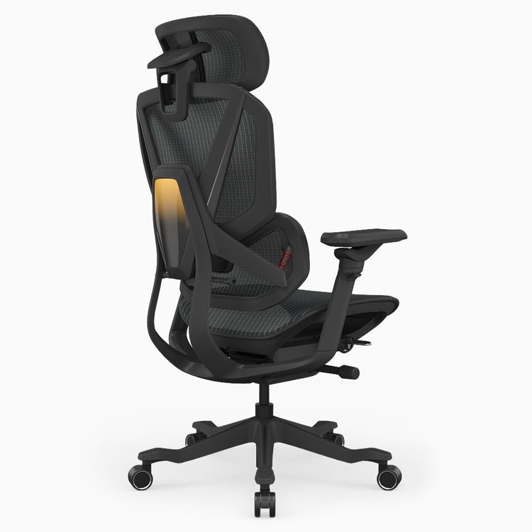 Desky Contourra chair in black ergonomic chair