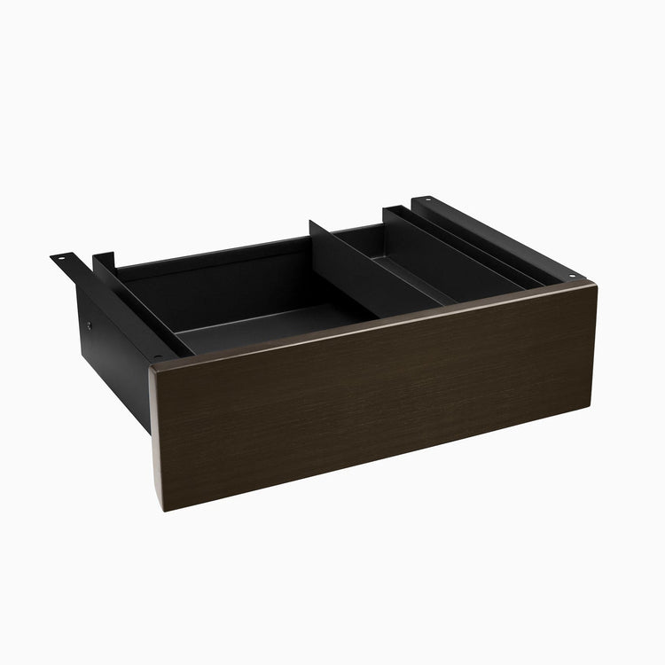 Desky Minimal Under Desk Drawer-Drawers-Desky-Dark Bamboo-Black-Desky® Australia