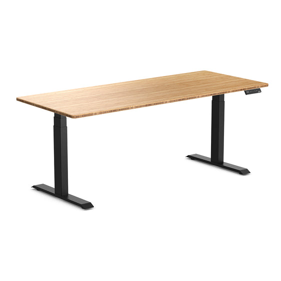 Almost Perfect Desky Dual Bamboo Sit Stand Desk-Bamboo Desky®