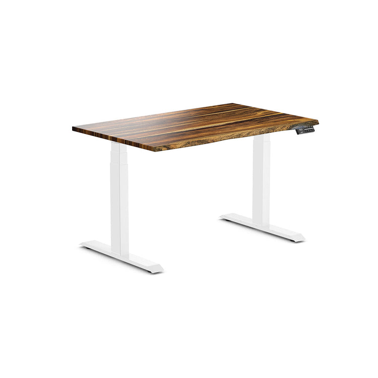 Almost Perfect Desky Dual Hardwood Sit Stand Desk-Pheasantwood Desky®