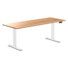 Almost Perfect Desky Dual Hardwood Sit Stand Desk-Red Oak Desky®