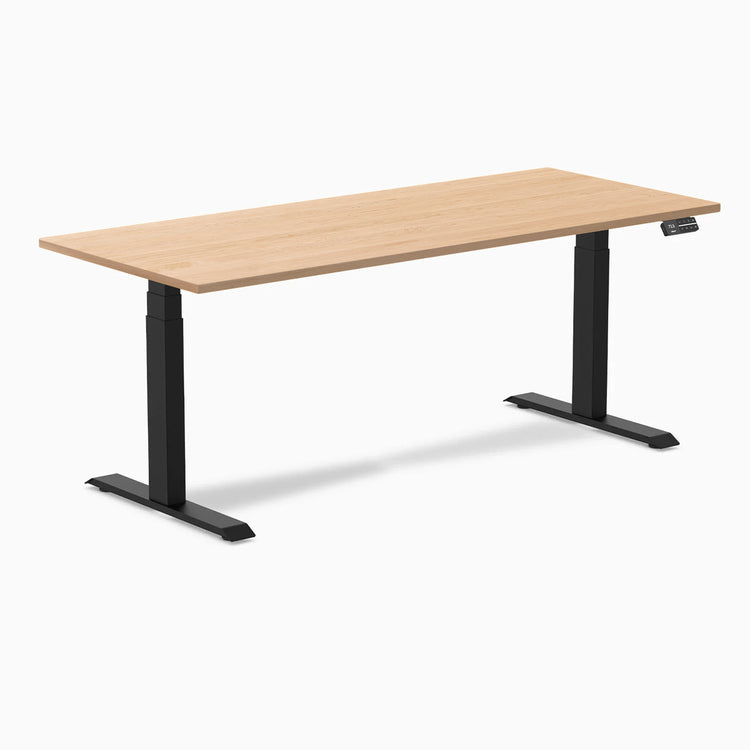 Desky Dual Hardwood Sit Stand Desk