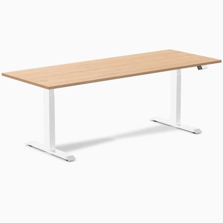 Desky Dual Hardwood Sit Stand Desk
