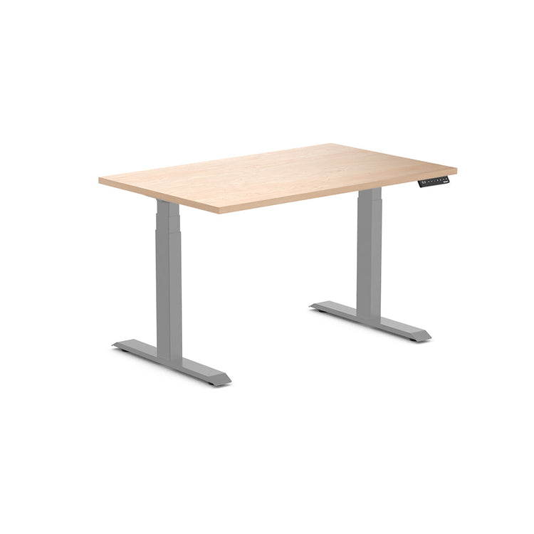 Almost Perfect Desky Dual Melamine Sit Stand Desk-Curly Birch Desky®