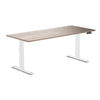 Almost Perfect Desky Dual Melamine Sit Stand Desk-Natural Walnut Desky®