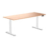 Almost Perfect Desky Dual Melamine Sit Stand Desk-Select Beech Desky®