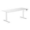 Almost Perfect Desky Dual Melamine Sit Stand Desk-White Desky®
