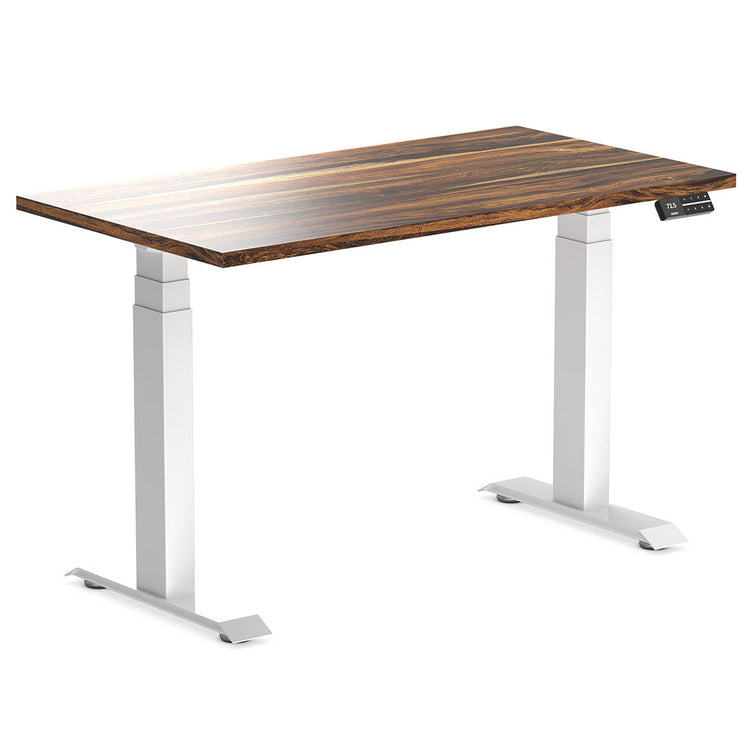 Almost Perfect Desky Dual Mini Hardwood Sit Stand Desk-Pheasantwood Desky®