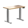 Almost Perfect Desky Dual Mini Hardwood Sit Stand Desk-Teak Desky®