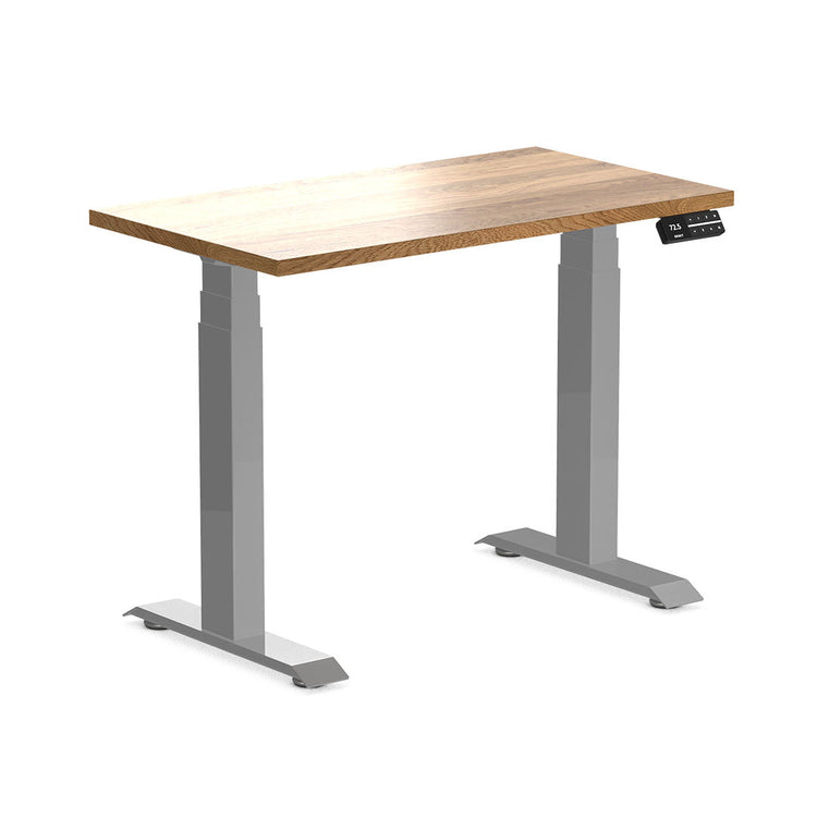 Almost Perfect Desky Dual Mini Hardwood Sit Stand Desk-White Oak Desky®