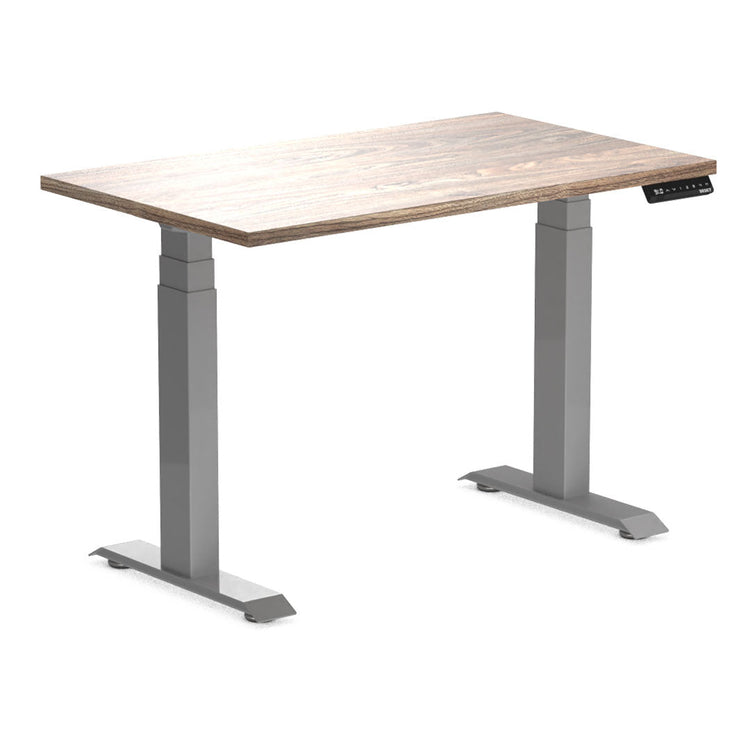 Almost Perfect Desky Dual Mini Sit Stand Desk-Natural Walnut Desky®