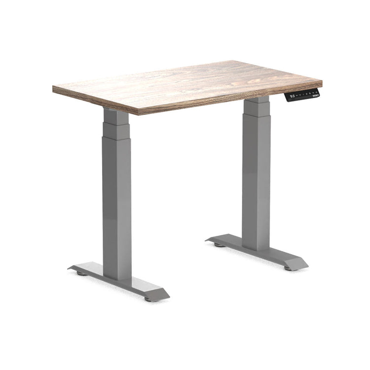 Almost Perfect Desky Dual Mini Sit Stand Desk-Natural Walnut Desky®