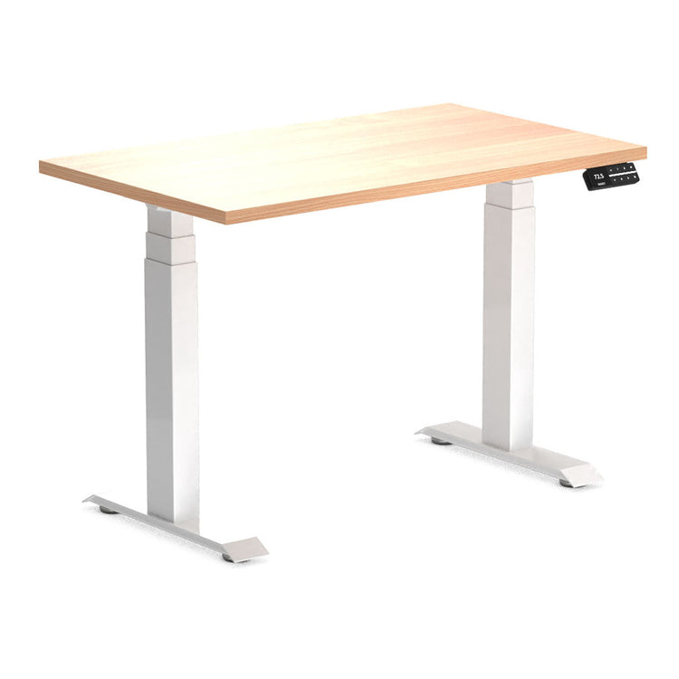 Almost Perfect Desky Dual Mini Sit Stand Desk-Select Beech Desky®