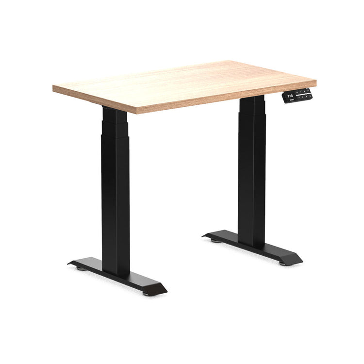 Almost Perfect Desky Dual Mini Sit Stand Desk-Sublime Teak Desky®