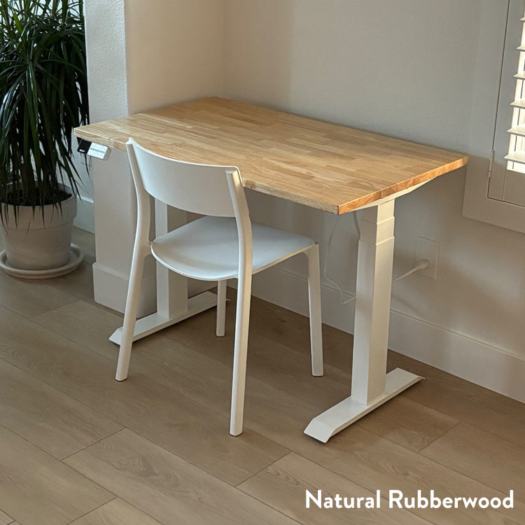 Desky Dual Mini Rubberwood Sit Stand Desk-Desky® Australia