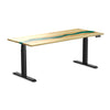 Almost Perfect Desky Dual Resin Hardwood Sit Stand Desk-White Ash Desky®
