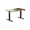 Almost Perfect Desky Dual Resin Hardwood Sit Stand Desk-Natural Walnut Desky®