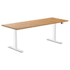 Desky Dual Rubberwood Sit Stand Desk-Light Oak Desky®