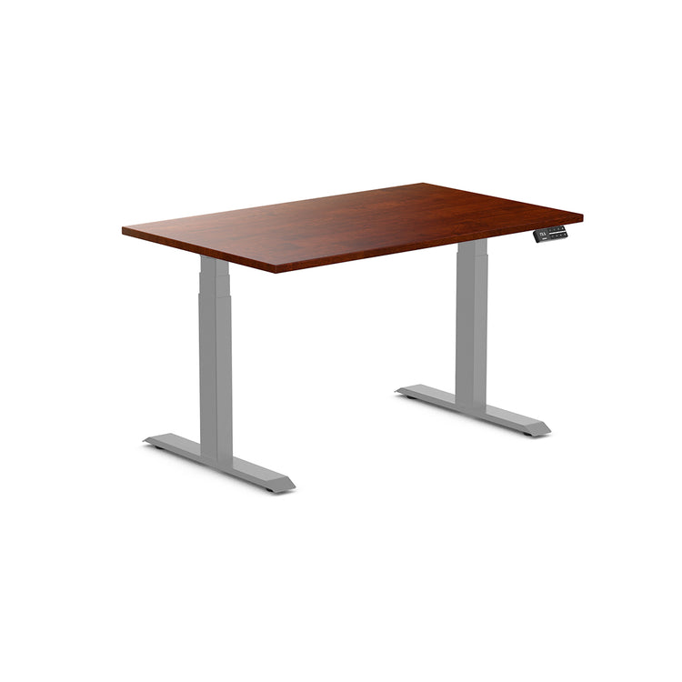 Desky Dual Rubberwood Sit Stand Desk