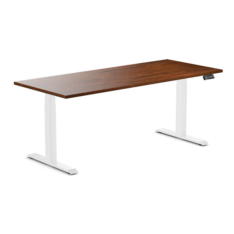 Almost Perfect Desky Dual Rubberwood Sit Stand Desk-Walnut Desky®