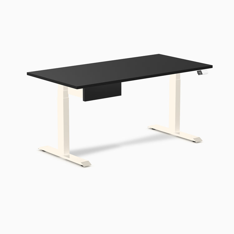 Desky Dual Melamine Standing Desk With Drawer