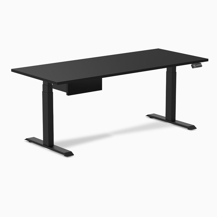 Desky Dual Melamine Standing Desk With Drawer