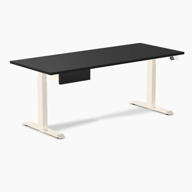 Desky Dual Melamine Standing Desk With Drawer