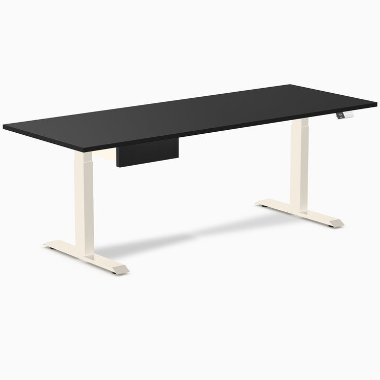Desky Dual Melamine Standing Desk With Drawer
