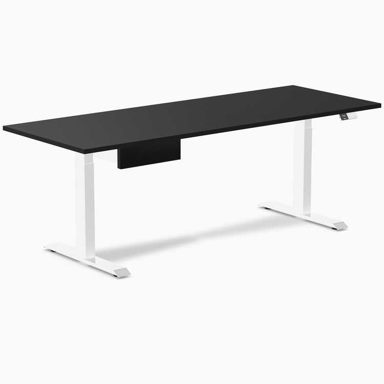 Desky Dual Melamine Standing Desk With Drawer