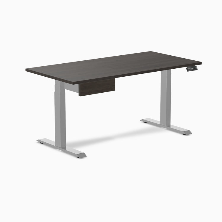 Desky Dual Melamine Standing Desk With Drawer